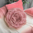 JWH Stereo Flower Throw Pillow Covers - Aesthetic Decorative Floral Accent Pillow Cases for Bedroom 12 Inch