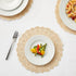 Juvale Round Paper Placemats & Doilies, 12-Inch Brown Paper Chargers for Dinner Plates and Tea Party