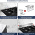 15.7" - 30" Stove Gap Filler, Slide-in Range Rear Filler Kit, Stainless Steel Backsplash for Stove, Range Gap Filler,