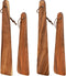 Tebery 4 Pack Small Wood Flipper Teak Wood Spatula Set for Cooking, 10 Inch and 12 Inch Flat Wooden Turner