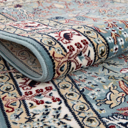 2' 2 3' Rugs.com Rabia Collection Rug x Blue Low Rug Perfect for Entryways, Kitchens, Breakfast Nooks, Accent Pieces