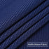 Tier Curtains | Waffle Weave Textured Short Curtains for Bathroom | 30" x 45", Navy Blue, Set of 2