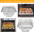 TeamFar 4-Tier Stainless Steel Cooling Rack, 15”x10” for Baking Roasting, Heavy Duty, Dishwasher Safe, Stackable &