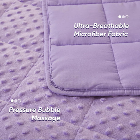 WAIBIO 15 lbs 60"x80", Weighted Blanket for Adults, Comfortable and Soft Throw Weighted Blanket with Premium Glass