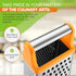 Spring Chef Handheld Stainless Steel XL Parmesan Cheese Grater, 4 Sided Manual Box Grater for Kitchen