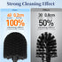 Set: 2 Pack Toilet Bowl Brush Holder Modern Deep Cleaning Bathroom Toilet Scrubber with Caddy for Rv - Rim Decorative