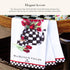 MACKENZIE-CHILDS Cotton Dish Towel, Cute Decorative Kitchen Dish Towel, Set of 1, Tulip Tea Kettle
