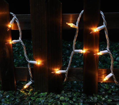 Light,100 Count 19.6ft,Indoor/Outdoor 120V LAMPHOME Christmas String Incandescent Mini String Light in UL Certified