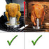 AMOZO 304 Container.2 Pack Beer Can Chicken Holder for Grill and Smoker - Premium Grade Stainless Steel Chicken Holder