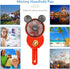 Cute Mickey Misting Mini Fan, Handheld USB Rechargeable Fan with 3 Adjustable Speeds, Green & White