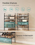 5-Tier Closet, ULSH045BH02 SONGMICS Shoe Rack, Shoe Storage for Hallway Slim and Space-Saving, Metal Frame, Non-Woven