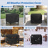 26W 26D 18H, SunPatio Outdoor Ottoman Cover, Waterproof Square Coffee Table Cover, Patio Furniture Side Table Cover