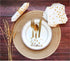 100 PK Gold Napkins - 4 Assorted Designs - 3-Ply Cocktail Napkins 5 x 5 Inches Disposable Party Napkins for Wedding