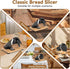Commercial vanerepok Upgrade Manual Bread Slicer for Homemade Sourdough Bread, Classic Hand Crank Home Bread Slicer