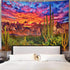 Generleo Mountain Desert Cactus Tapestry, Sunset Clouds Wall Hanging for Bedroom Decor