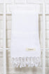 Bersuse 100% Cotton Ventura Premium Turkish Towel - Soft, Absorbent, Quick-Dry Bath & Beach Towel - 37x70 Inches, White