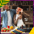 6 FuWeave Pcs Mardi Gras Kitchen Towels Carnival Mask Farmhouse Hand Dish Towels De Lis Iris Drying Tea Cloth
