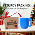 Lumsburry Build-on Brick Coffee Mug, Funny DIY Novelty Cup with Building Blocks Creative for Kids Men Women Xmas