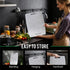 HopeLuck 100% (16" 11") Titanium Cutting Board, Pure Titanium Cutting Boards for Kitchen, Double Sided Food-Grade