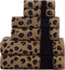 COTTON CRAFT 6 Piece Towel Set - Animal Print Leopard Cheetah Africa