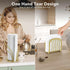 Stainless Steel Paper Towel Holder - Countertop Roll Holder and Napkin Holder Set, Standing with Weighted Base, Gold