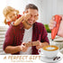 Hand Mixer Milk Frother for Coffee - Dutewo Handheld Foam Maker for Lattes, Mini Foamer for Cappuccino, Red 178C