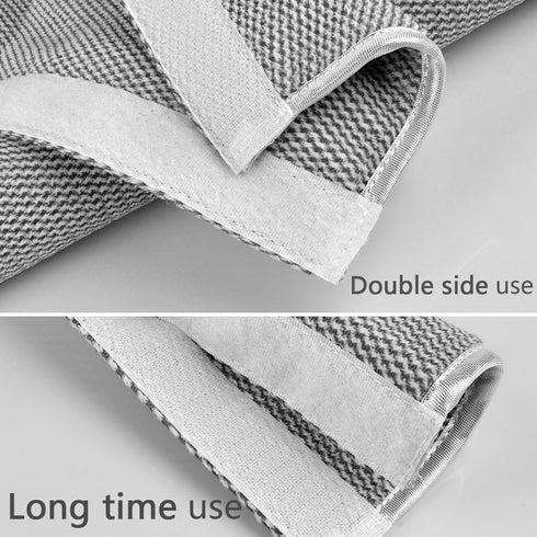 OUGAR8 Protective Refrigerator Door Handle Covers, Electrical Kitchen Appliances Gloves, Gray Plush, 19.7" L