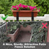 Deck Railing Planter Stand, Retractable Balcony Plant Holder for Window Box Planter, Handmade Steel Rectangular Flower