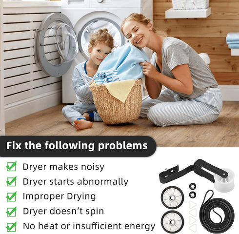 4392065 Dryer Repair Kit, 341241 Dryer Belt Replacement for Whirlpool, Kenmore, Maytag Centennial Dryer Parts