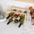 Mind Reader Wine Rack Kitchen Decor Countertop Organizer Storage Acrylic 14" L x 8" W x 10.5" H Brown