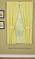 Today's Curtain Orleans Scallop Curtain, Buttercup 45" Panel Pair, 4-Piece Set, 60" W x 45" L