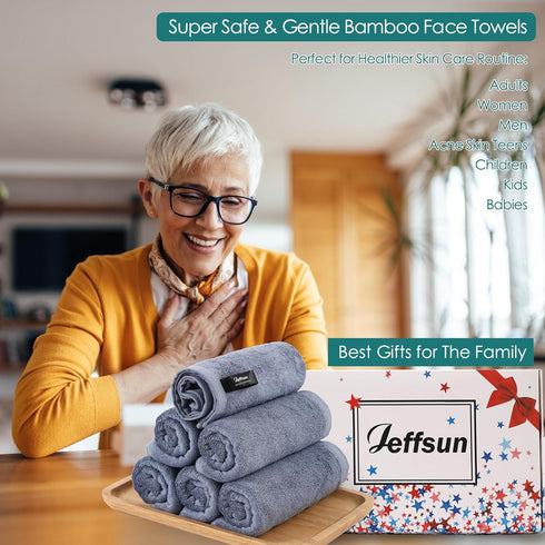 13x13 inch Reusable Makeup Remover Towels, Super Soft and Gentle Face Towels on Sensitive Skin, Extra Large Wash Cloths