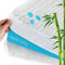 Mattress Topper Cover Protector Queen Size, 3 Inch Waterproof Bamboo Cooling Encasement with Adjustable Straps