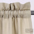 Tier Curtains, Waffle Woven Textured Short Curtains for Bathroom, Waterproof Window Covering, 30" x 36", Plaza Taupe,