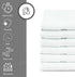 12 (20x40 Inches) GOLD TEXTILES Pcs New White Cotton Blend Terry Bath Towels Salon/Gym Towels Light Weight Fast Drying