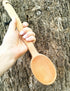 14-inch Large Wooden Spoon, Heavy Duty Non-Stick Cooking Spoon with Strong Long Handle for Stirring and Mixing