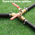2 Garden Hose Splitter Full Flow Splitter No Restricted-Flow Connector Heavy Duty Brass Hose y Splitter, way High Flow