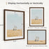 6x8 6x8 5x7, Fun Memories Picture Frame, Natural Solid Walnut Wood Photo Frame with HD Tempered Glass, Modern Simple