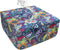 Stretch Ottoman Cover Rectangular Waterproof Medium Printed Boho Footstool Cover Fit Width
