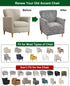 1-Piece Sofa,B64 CRFATOP Stretch Modern Banquet Armchair Slipcover Accent Chair Covers with Arms Soft Chair Slipcovers