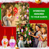 FOIMAS 12 Pack Booze Bulb Booze Christmas Balls,Fillable Light Ball Tree Hanging Ornaments Clear Plastic Pendant Ball