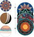 Set 6 LogHog Stylish and Functional Drink Coasters - of Coasters for Coffee Table, Absorbent Coasters for Drinks