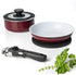 Moss & Stone Aluminum Pots And Pans Set Nonstick, Removable Handle Cookware, Stackable Pots And Pans Set, Dishwasher