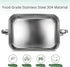 Premium Stainless Steel Bento Lunch Box, Eco-Friendly 28 oz Food Container with Leak-Proof Bamboo Lid and Cutlery
