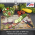 Cut N' Funnel Wine Country Designer Flexible Plastic Cutting Board Mat - Made in the USA, Decorative, Easy to Clean