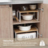 Mitus Counter, Counter, 16" Shelf Organizer and Storage, Tiered Wood Cabinet Rack for The Kitchen Bathroom Pantry