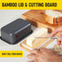 Butter Dish with Lid - Large and Small Tray, Countertop & Fridge Butter Keeper, Storage Box, Mantequillera