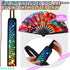 Summer Rave Fan Holster, Folding Hand Fan Pouch with Waist Belt for Thigh Party