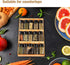 3-Tier 1 Pack Bamboo Drawer Spice Rack Wooden Kitchen Cabinet Spice Organizer Spice Jar Holder, Medicine/Health