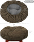 Set 2 2 (Brown,12" (30cm)) baibu of Stool Covers Round, Super Soft Round Bar Stool Cushion Covers Seat Cushion
